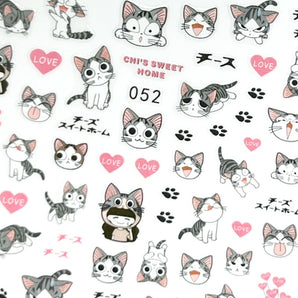 Kitty Nail Stickers