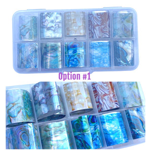 Holographic Nail Foil Box